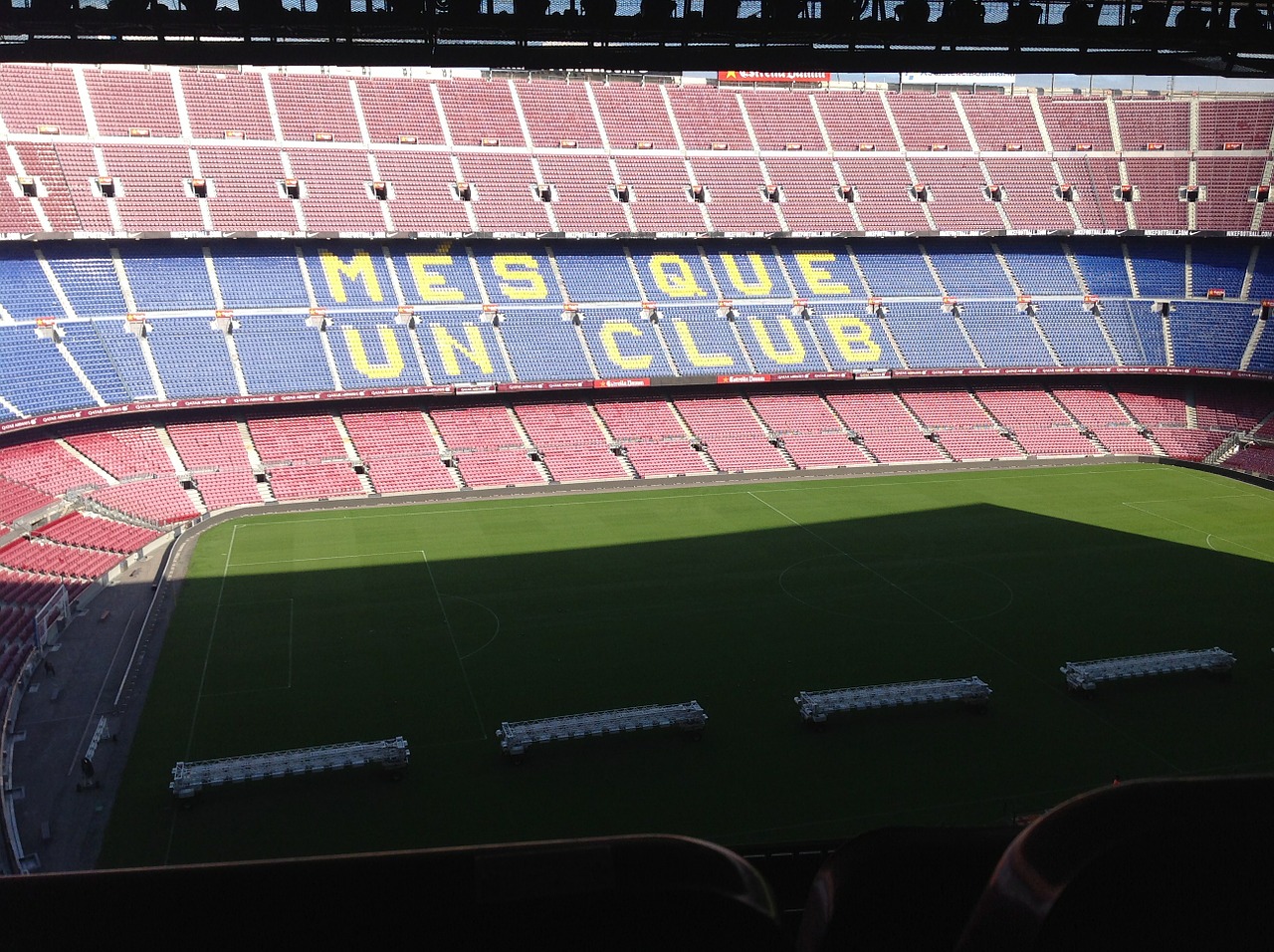 Foto vom Fußballstadion in Camp Nou Barcelona