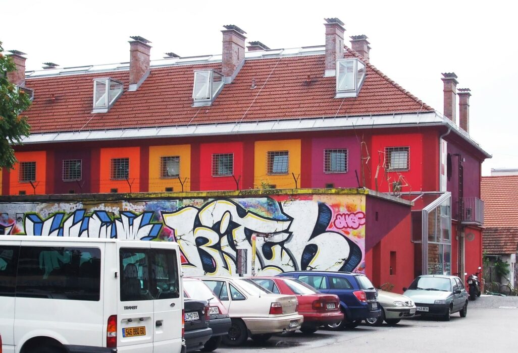 Colorful Hostel Celica in Ljubljana, Slovenia