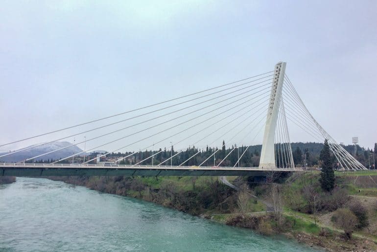Millenium Bridge in Podgorica Montenegro