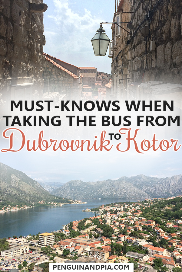 Must-Knows when taking the bus from Dubrovnik to Kotor