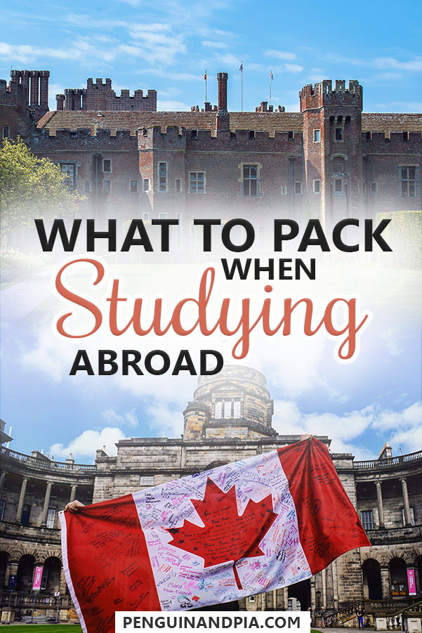 What to pack when studying abroad