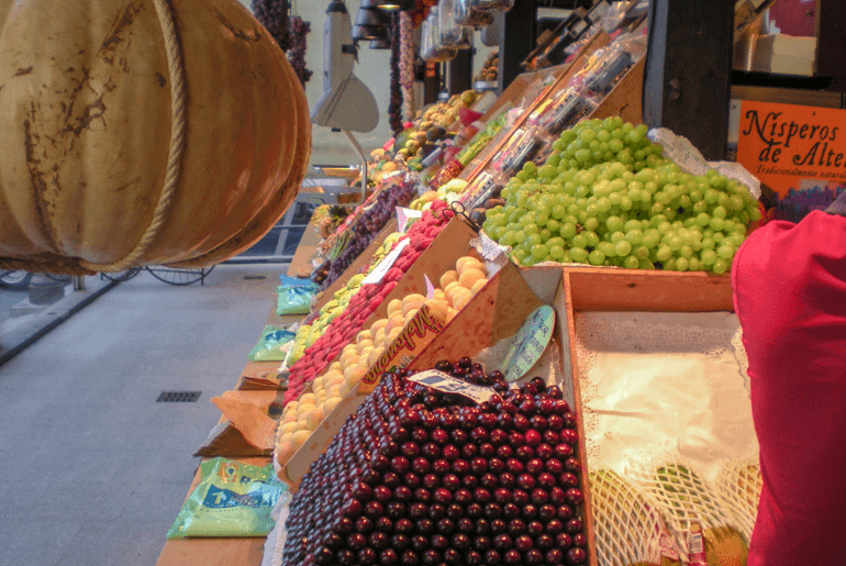Obst in Mercado de San Miguel Markt Madrid