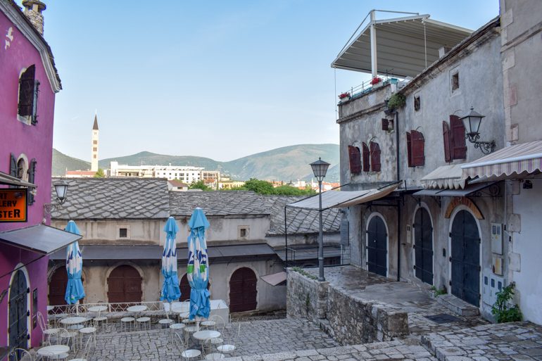 Altstadt Mostar mit Kopfsteinpflaster
