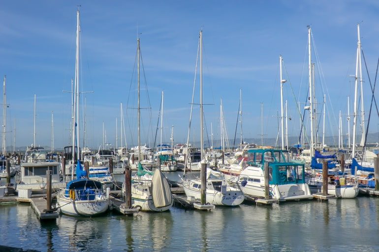 Boote in Fishermans Wharf San Francisco Kalifornien
