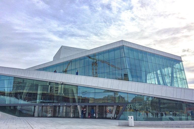 Opernhaus aus Glas Oslo Norwegen