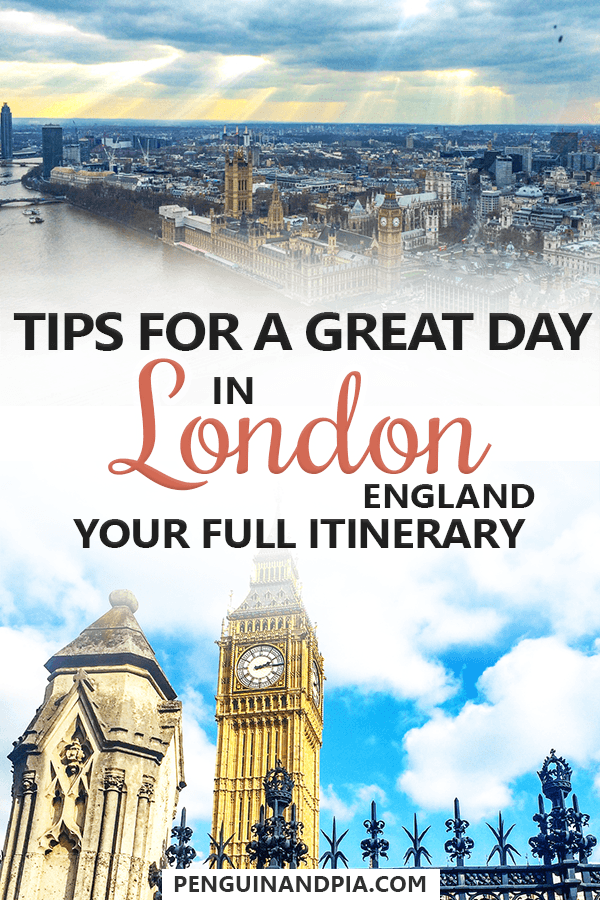 Tips for one day in London England