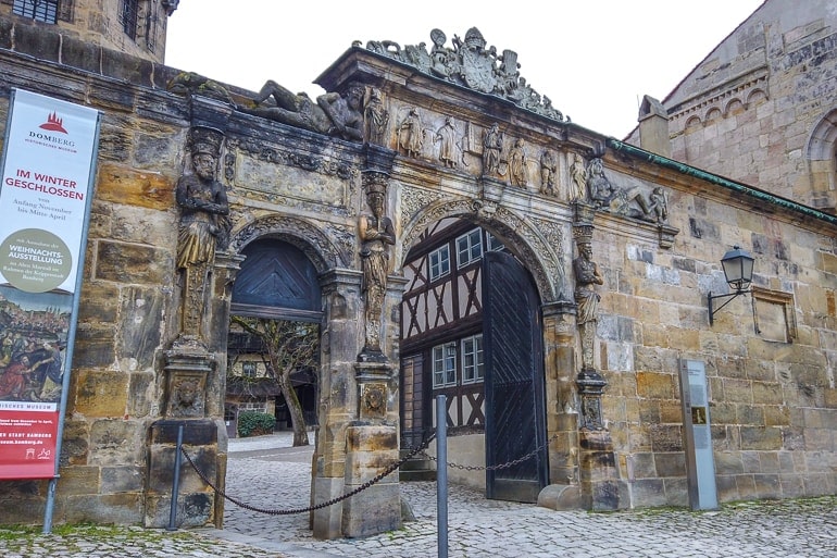old stone gate entrance in germany city bamberg things to do