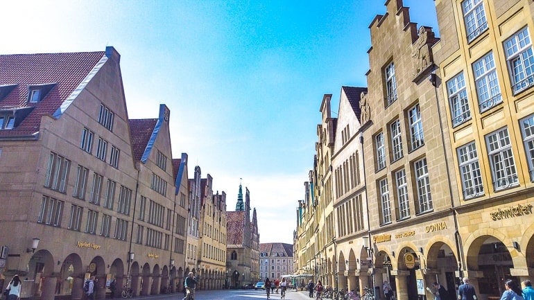Altstadt Münster mit Kopfsteinpflaster Münster Sehenswürdigkeiten