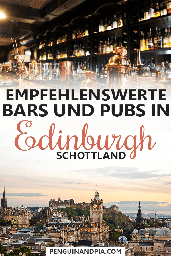 Bars und Pubs in Edinburgh Schottland