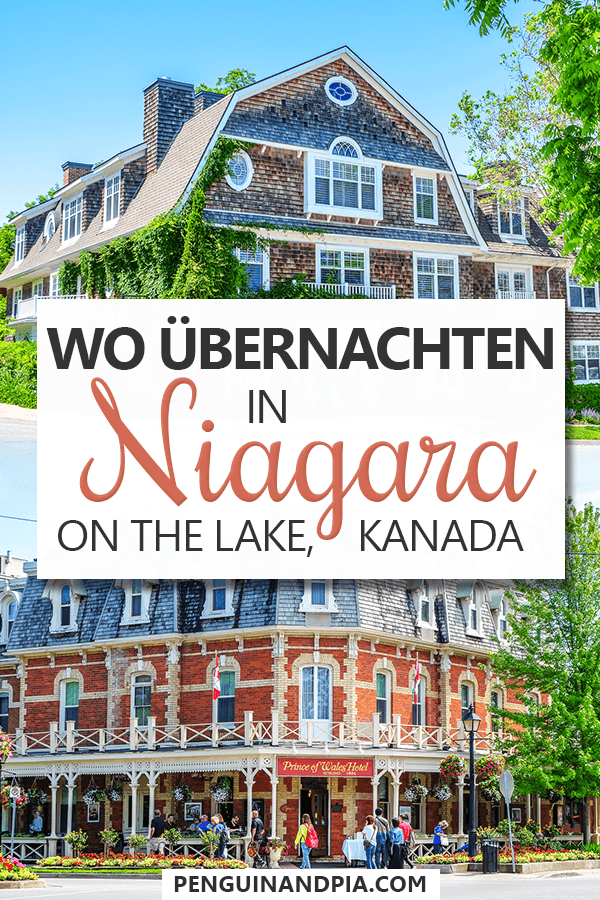 Wo übernachten in Niagara on the Lake Pin für Pinterest